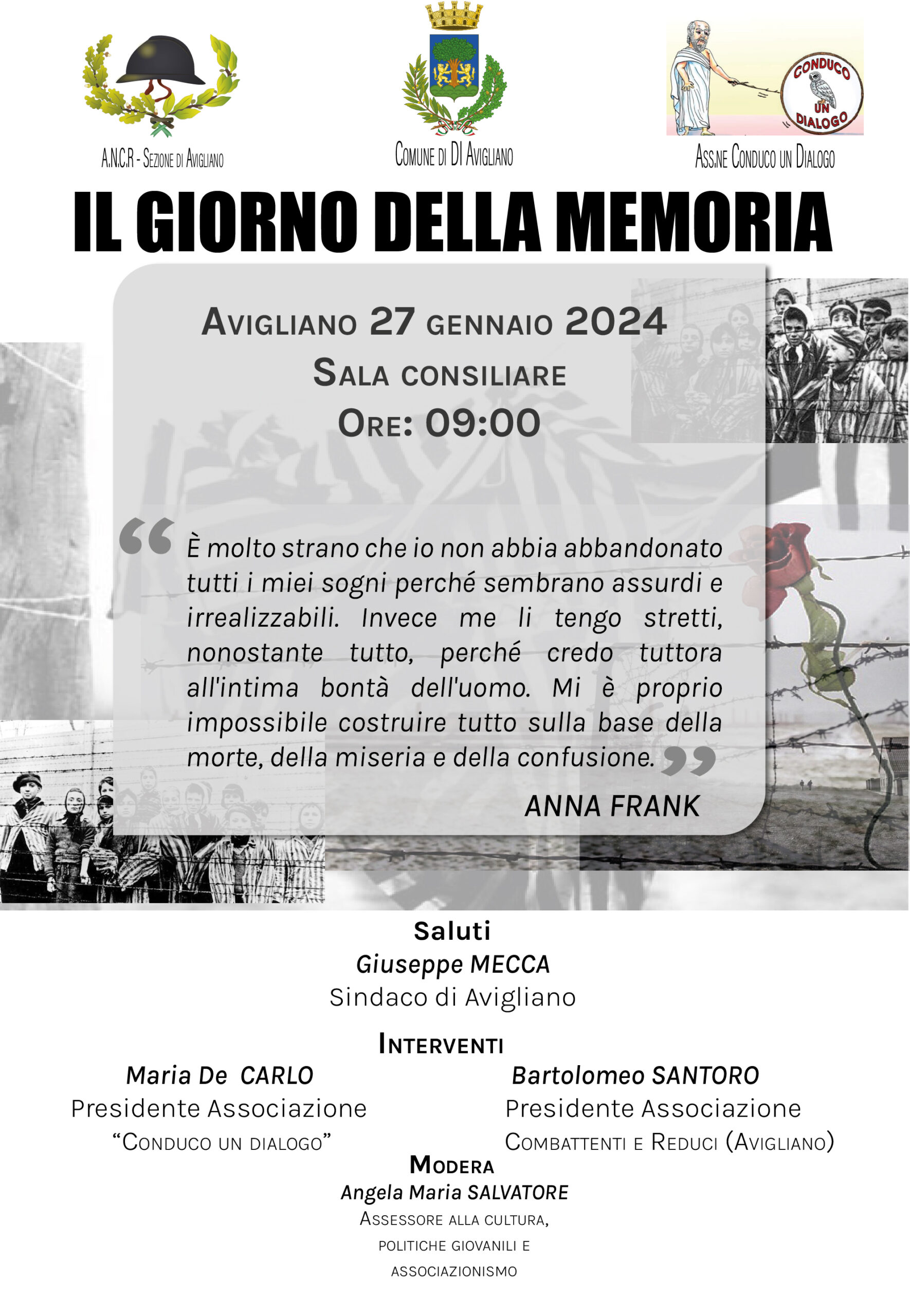 associazione Conduco un Dialogo, Comune di Avigliano, ANCR